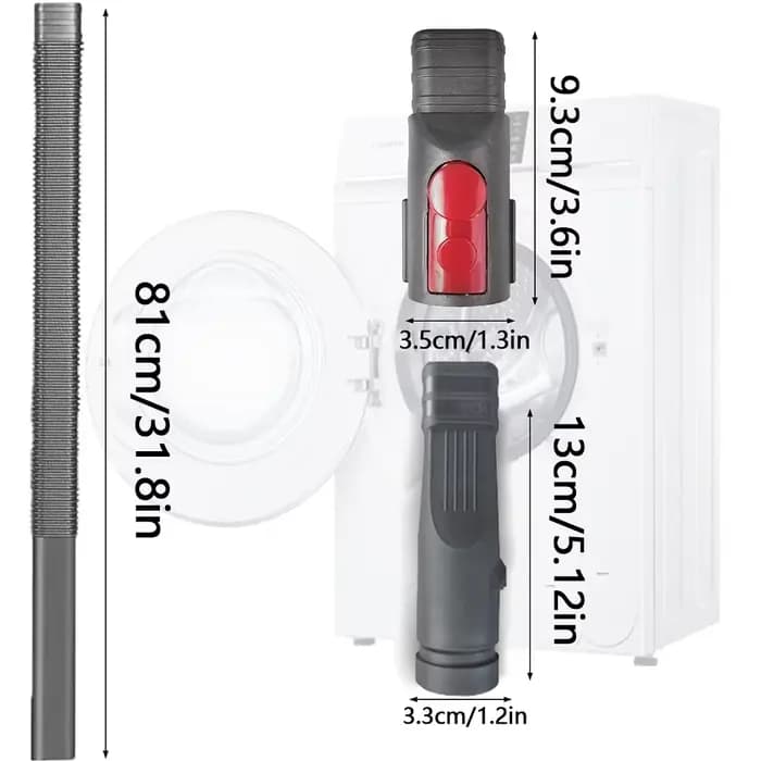 Pièces de nettoyage de conduit d'air gris pour aspirateur Dyson