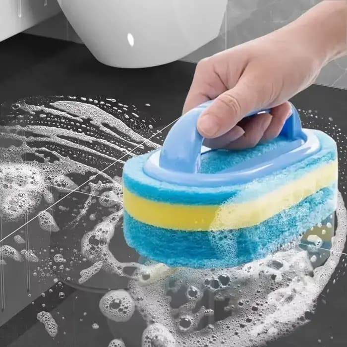Éponge épaisse pour le nettoyage des carreaux de salle de bain