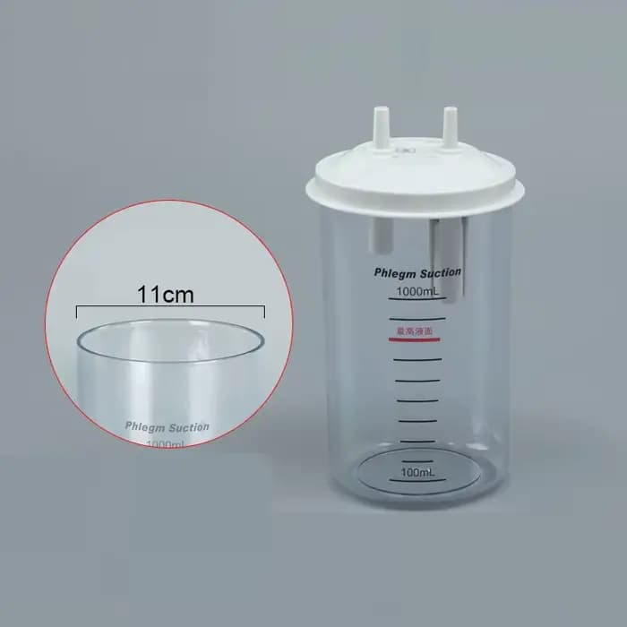 Boîte de collecte transparente de 1000mL