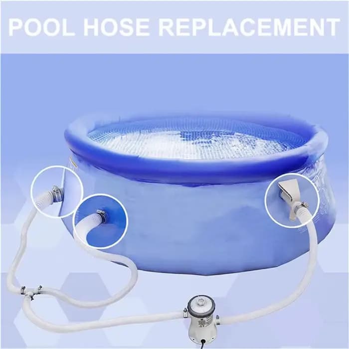 Tuyau de rechange bleu et blanc pour pompe de piscine hors sol, accessoire de 1 à 1/4 pouces, 1m, 1 pièce