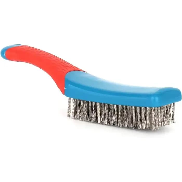 Brosse métallique avec poils en acier inoxydable