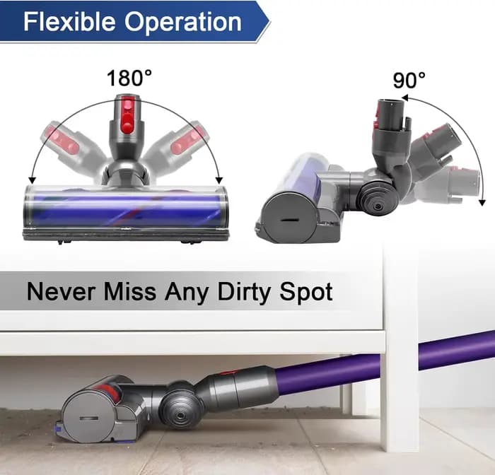 Tête d'aspirateur électrique Direct Dirve pour Dyson V7 V8 V10 V11 V15