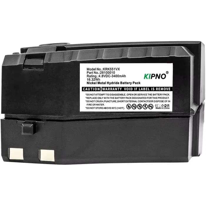KIPNO 3400mAh batterie Karcher 28100010 6.654-118.0 GP 160SCHE KC55 K55 balai électrique sans fil 5