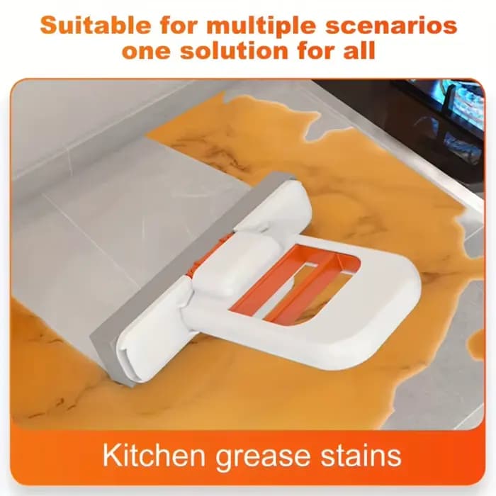 Vadrouille sèche et humide pliable Portable avec 2 têtes amovibles