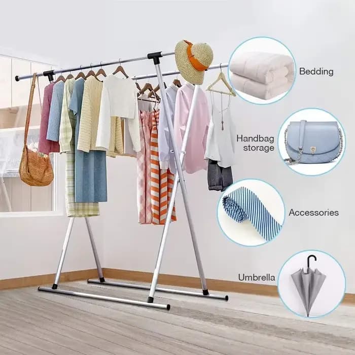Vaccoir à linge pliable télescopique T1