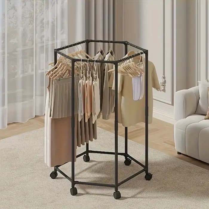Séchoir à linge hexagonal robuste
