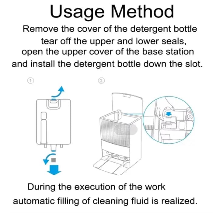 Liquide pour aspirateur Dreame L20 Ultra/L10 Prime/X10/X20 Pro Plus