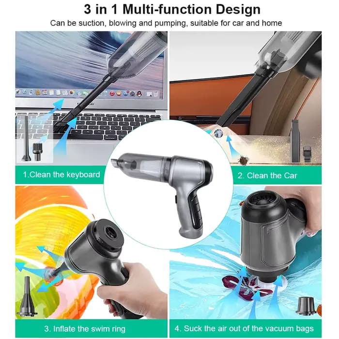 Aspirateur portable sans fil pour voiture et maison