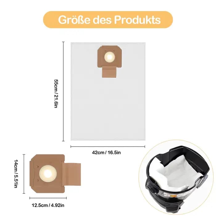 Sac à poussière compatible pour Bosch GAS 35 M AFC