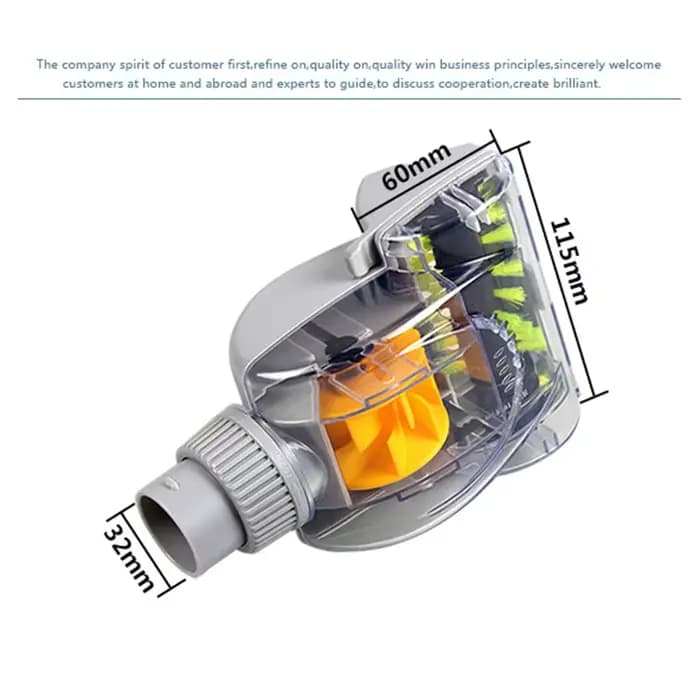 Tête de brosse de sol turbo pour aspirateur universel