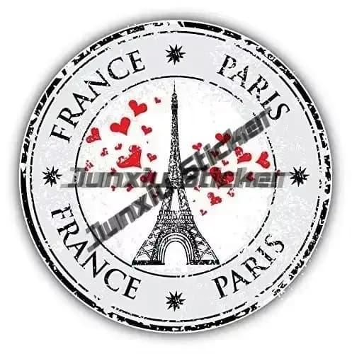 Autocollant blason France Feel Stripe Racing, insigne Paris, tour Eiffel, Notre Dame, décalcomanie extérieure, accessoires de décoration