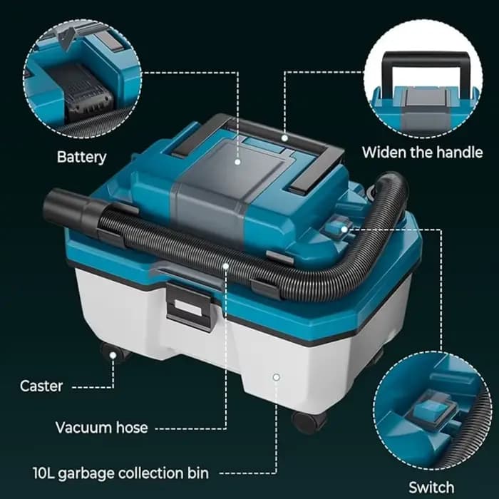 Aspirateur sans fil humide et sec multifonctionnel pour voiture