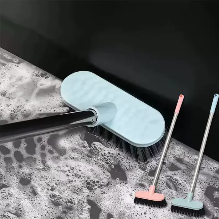 Brosse à récurer le sol avec manche long