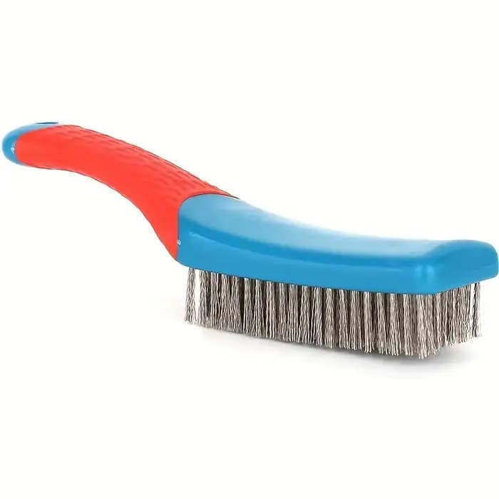 Brosse métallique avec poils en acier inoxydable