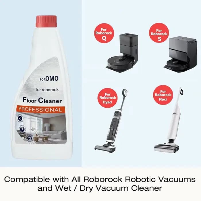 Solution de nettoyage des sols compatible avec tous les robots laveurs Roborock séries S7