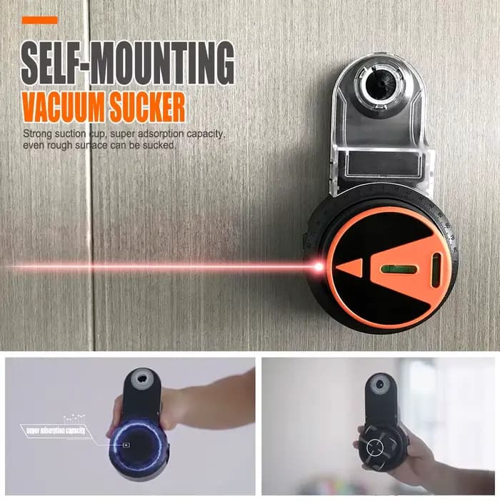 Collecteur de poussière de forage électrique 360 ° Ventouse sous vide à niveau Laser