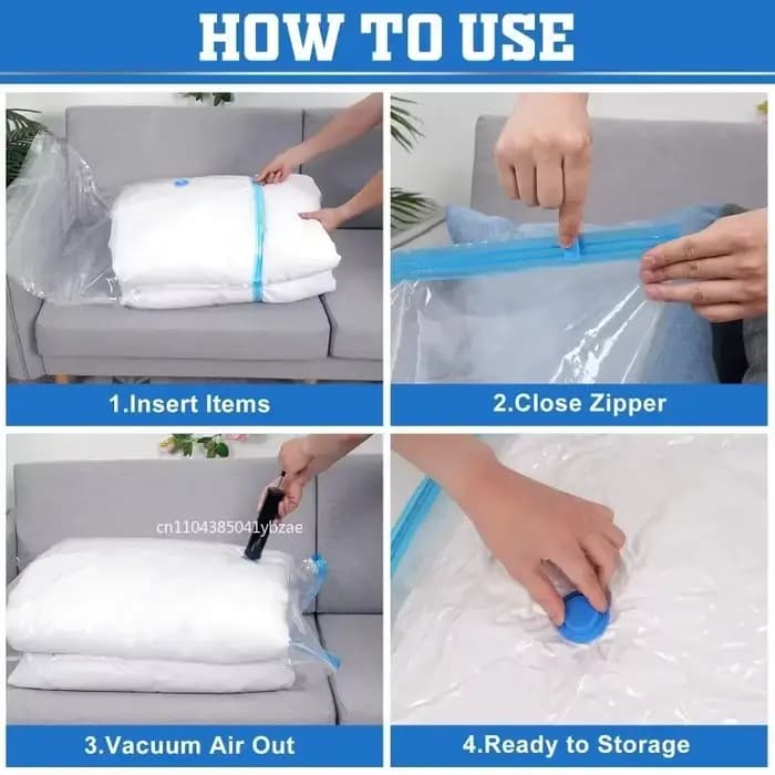 Sac sous vide pour vêtements