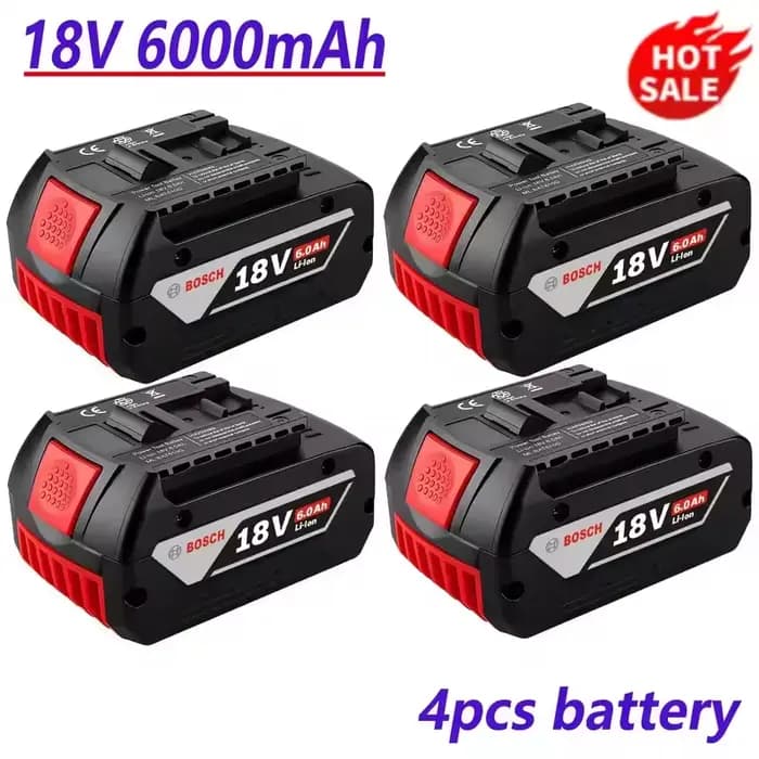 Batterie d'origine Bosch 18V, batterie au lithium pour outil électrique sans fil, BAT609BAT610G BAT618BAT620BAT622GSR18V-LI,18V,6000mAh
