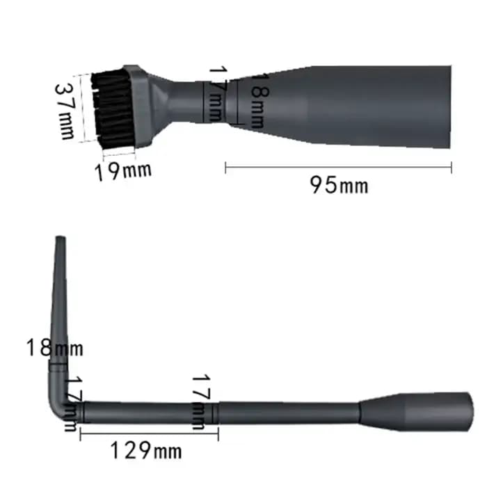 [En stock] 9 pièces tête d'aspiration buse plate brosses 2-en-1 pointe pour 32MM/35MM