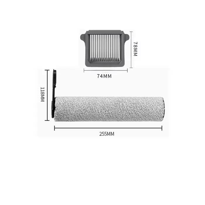Tineco Floor One S7 FlashDry aspirateur sec et humide accessoires de laveuse rouleau de brosse et filtre HEPA pièces de rechange