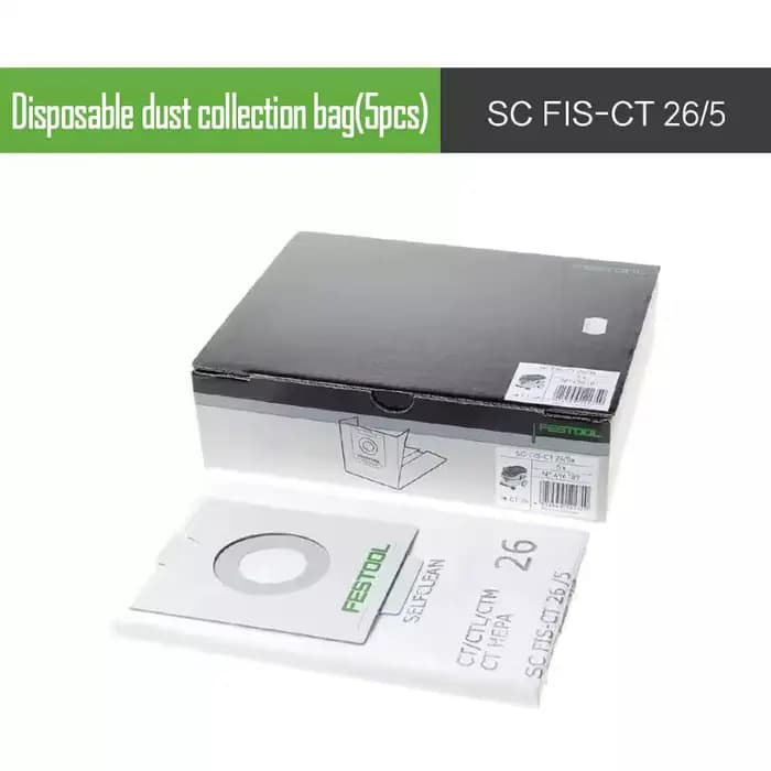 Sac d'aspirateur 5 pièces 26L FESTOOL