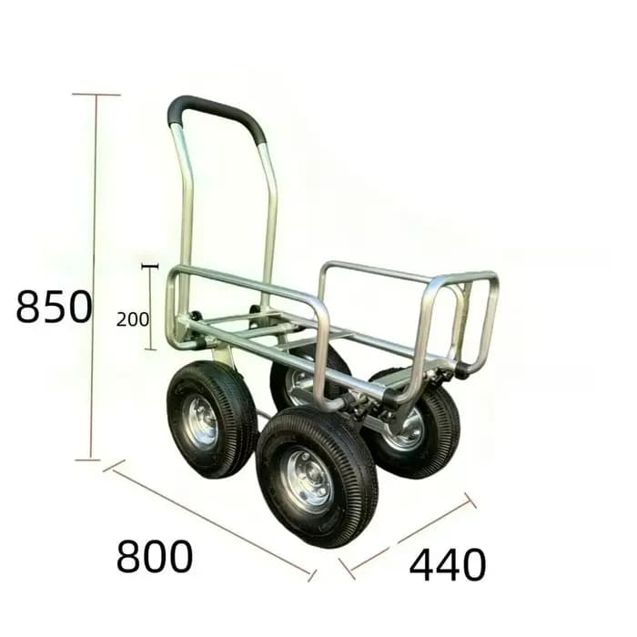 Chariot de transport silencieux portable à plateforme
