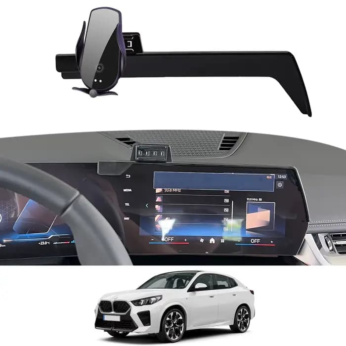 Support de téléphone pour BMW X2 2023 2024 2025 ix2, support de Navigation fixe, Base, accessoires de charge sans fil