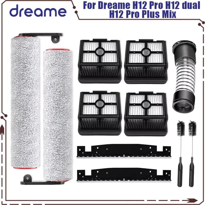 Dreame H12 Pro / H12Plus / H12Pro Plus Mix/H12 double aspirateur sec et humide pièces de rechange rouleau couvercle