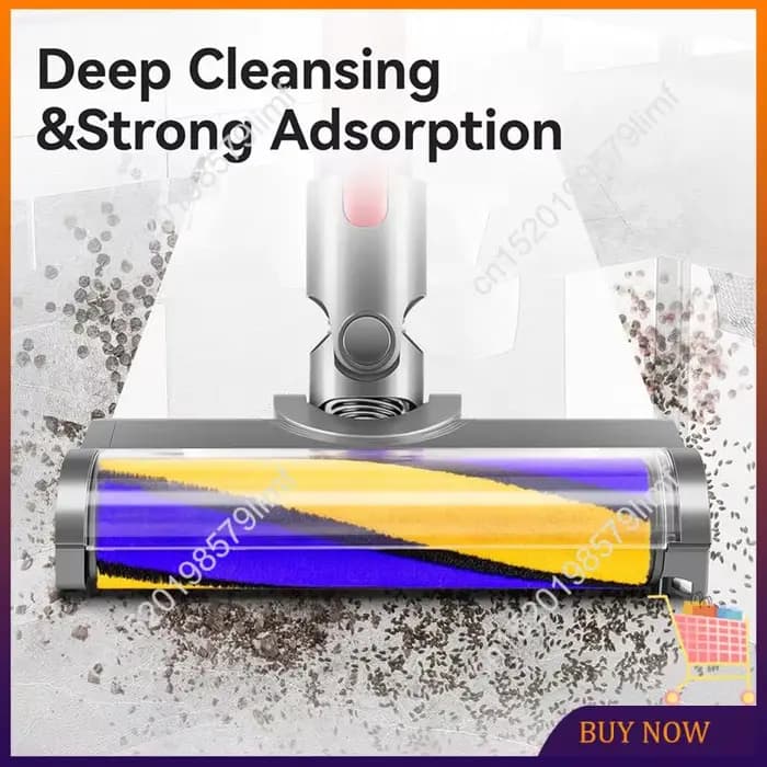 Fixation d'aspirateur de sol en bois dur pour tête de brosse à rouleau souple Dyson V7 V8 V10 V11 V15 avec lumière
