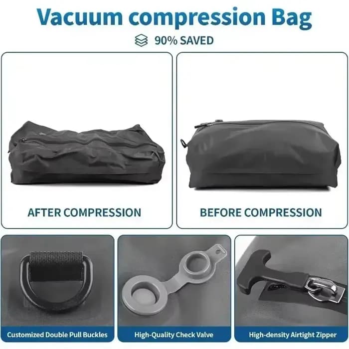 Sac de Compression sous vide 17L avec pompe à Air