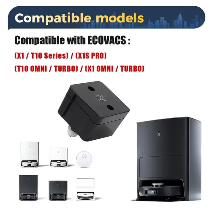 Module de stérilisation Ag + argent Ion pour ECOVACS DEEBOT X1 OMMI/X1 TURBO/X1 PLUS/X1S Pro/T10 OMMI/T10 TURBO/Plus