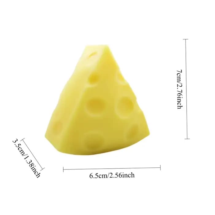 Jouet Squishy en forme de fromage, jouet à presser en forme de fromage, doux, mignon, anti-stress, à pincer, collant, à récupération lente, pour adultes