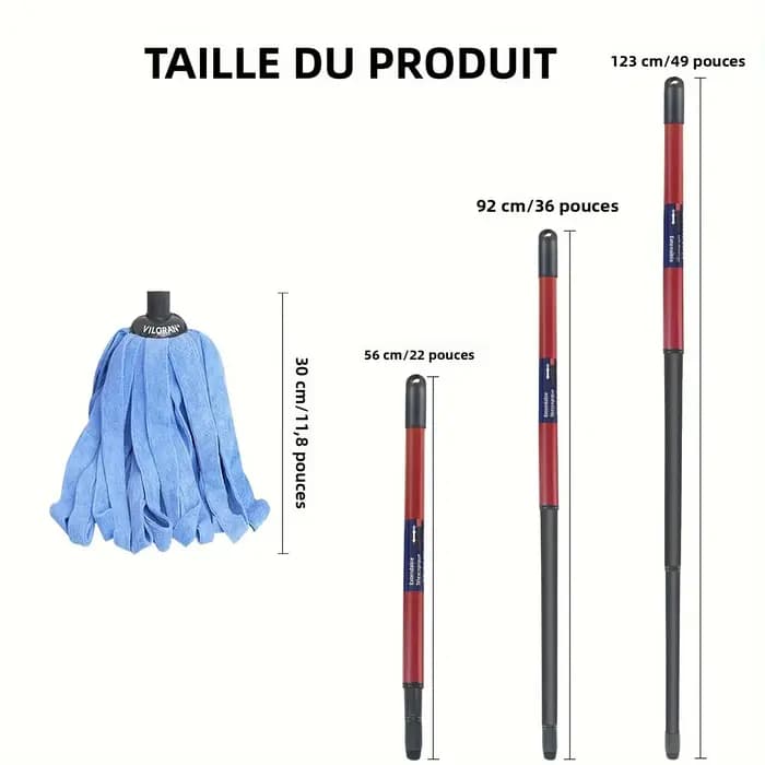 Recharge de vadrouille en tissu microfibre