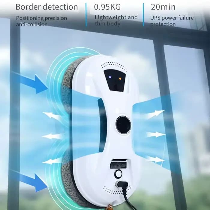 Robot de nettoyage de vitres intelligent pour la maison avec télécommande