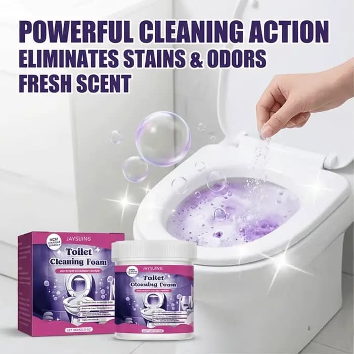 Poudre nettoyante pour cuvette de toilettes, détachant, désodorisant pour salle de bain, agent de nettoyage en profondeur, protège la glaçure, élimine les taches d'urine, facile, 100g