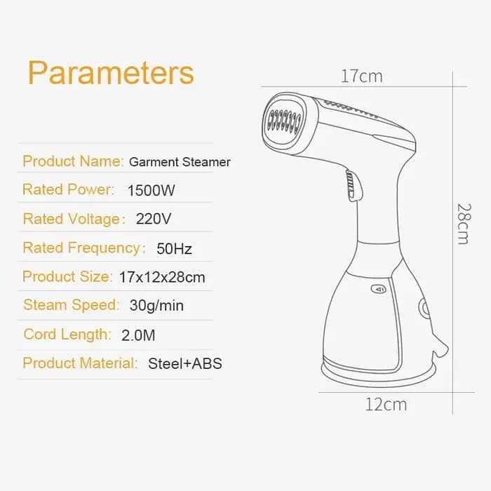Défroisseur vapeur Portable, 1500W, 280ml, pour vêtements