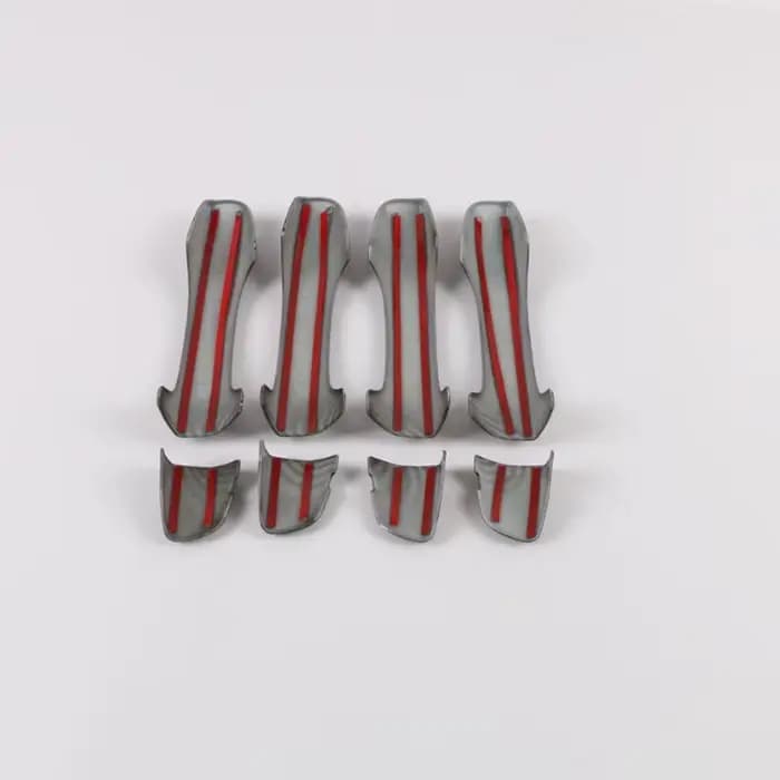 Couvercle de poignée de porte en fibre de carbone brillant, accessoire pour Volkswagen Tiguan r-line 2017 – 2020 de deuxième génération, garniture 2018 2019