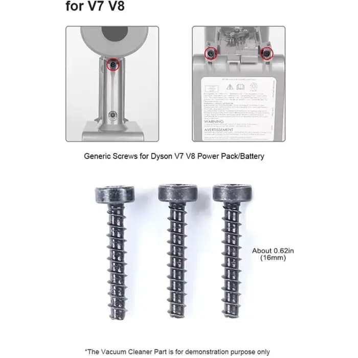 Vis et clous pour aspirateur Dyson sans fil