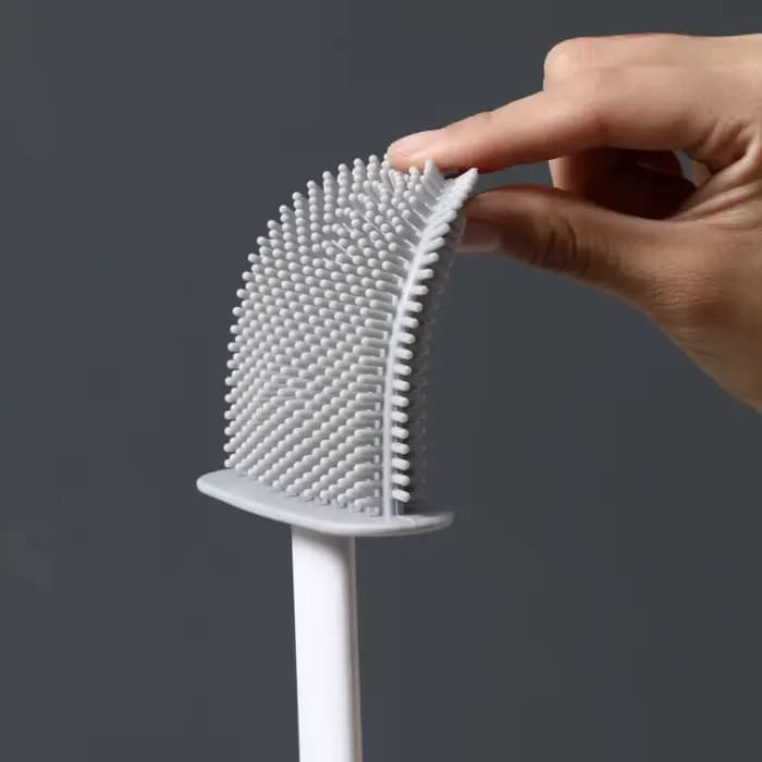 Brosse de toilette en silicone murale et sur pied