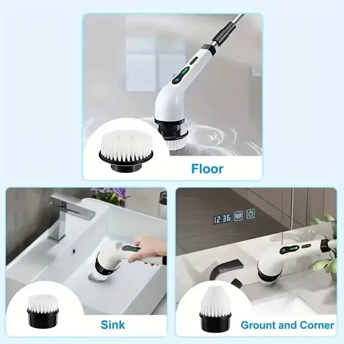 Kit d'accessoires avec 9 têtes de brosse remplaçables