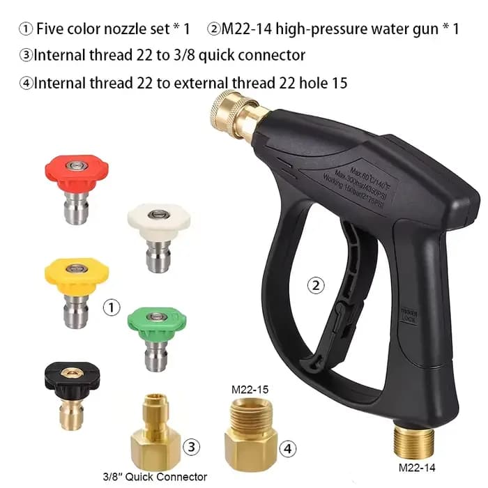 Pistolet de lavage haute pression