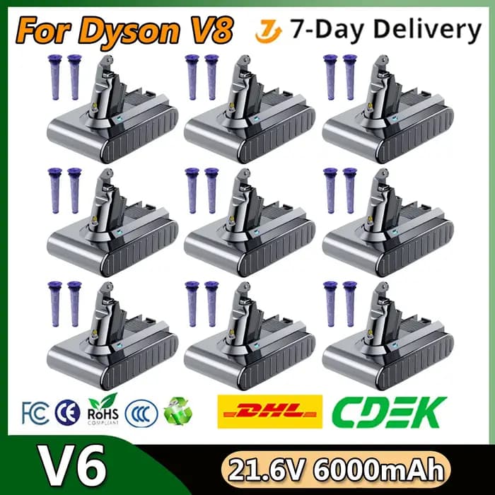 Batterie de remplacement aste pour aspirateur Dyson V6