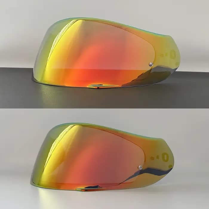Visière de casque EXO-491 pour casques Scorpion EXO 510 710 / 1200 / 2000 390 410 Air, verre de remplacement plaqué argent et rouge