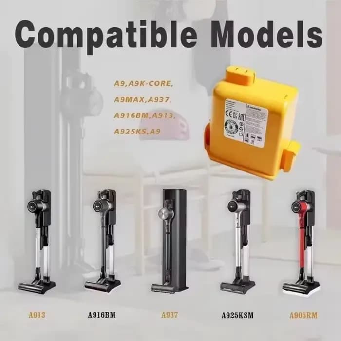 Batterie d'aspirateur 2800mAh/3500mAh/5000mAh pour LG Cord Zero A9 A9+ A9 Plus A905M A907GMS Series 18650 Batteries rechargeables