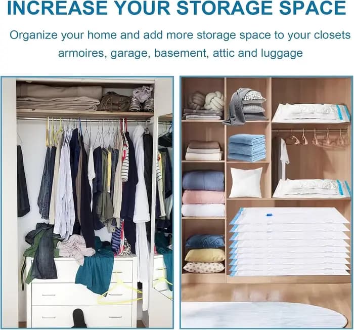 Sacs de rangement sous vide