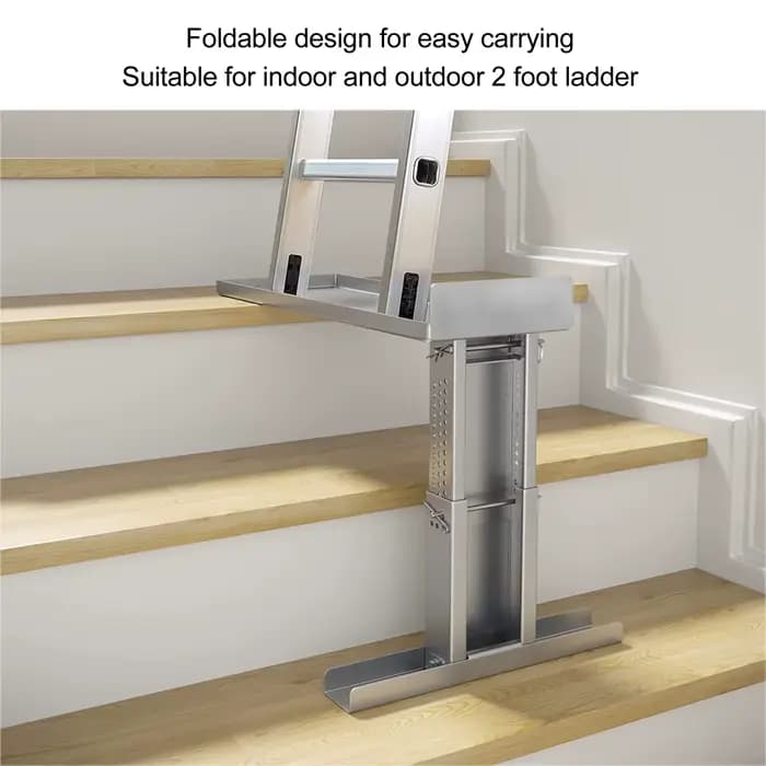 Support d'escalier stabilisateur pliable en acier allié pour échelles télescopiques droites