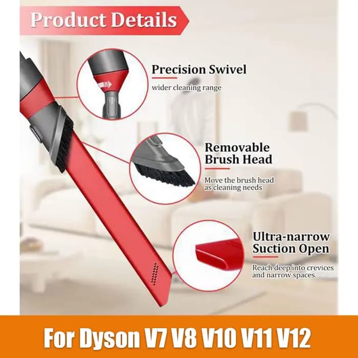 Tête de brosse de rechange pour aspirateur Dyson V7 V8 V10 V11 V12 V15 – Outil de nettoyage en profondeur