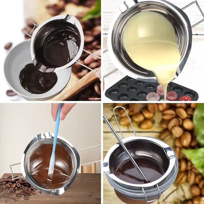 Fondoir à Chocolat en Acier Inoxydable avec Brosse