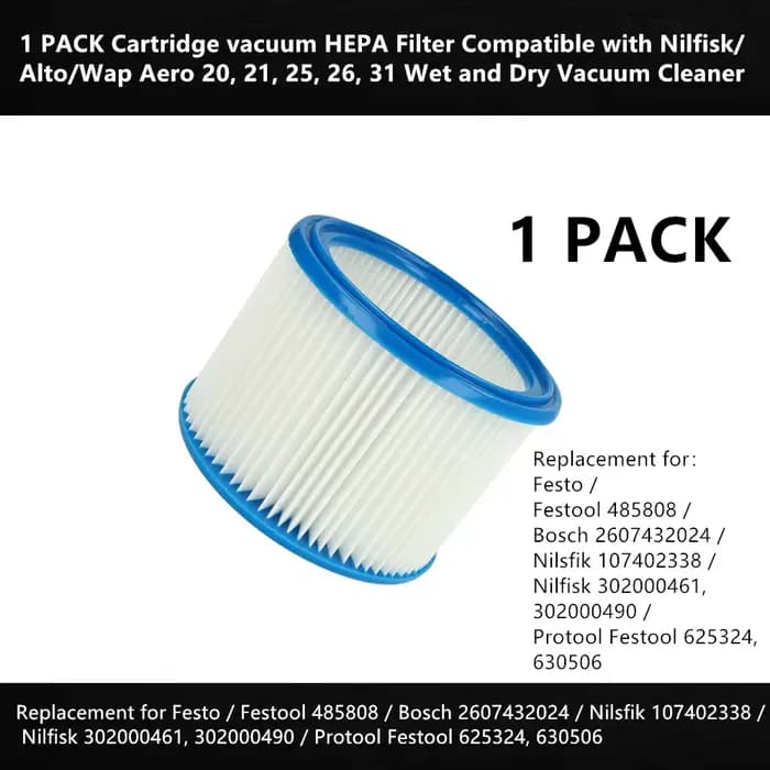 Filtre HEPA pour aspirateur à cartouche