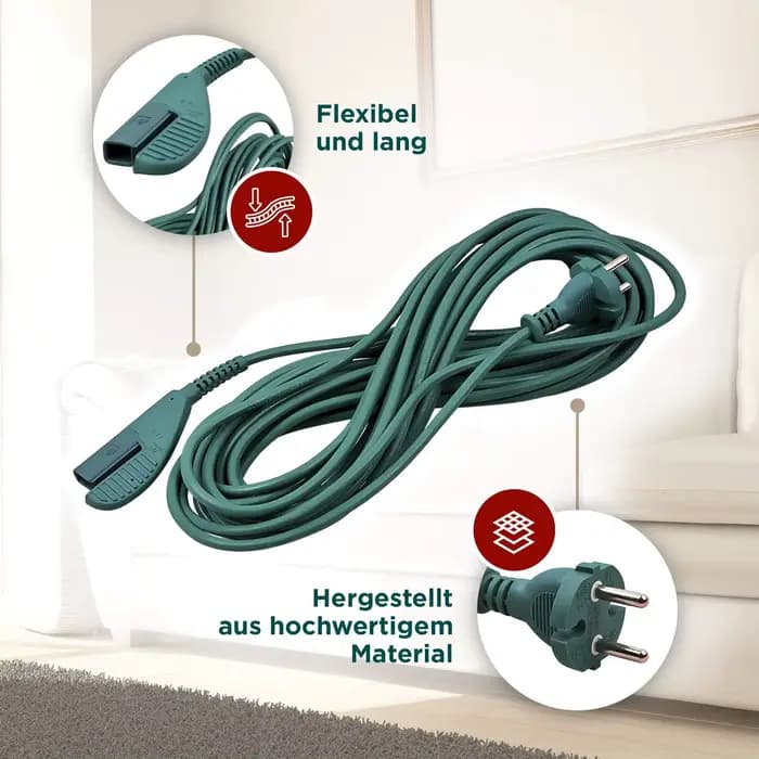 Câble de connexion du cordon d'alimentation utilisé pour remplacer l'aspirateur Vorwerk Kobold